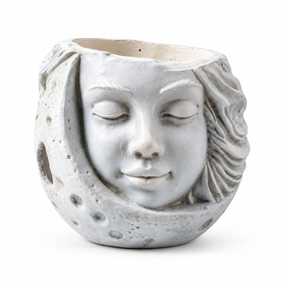 Main image of the moon face planter on a white background